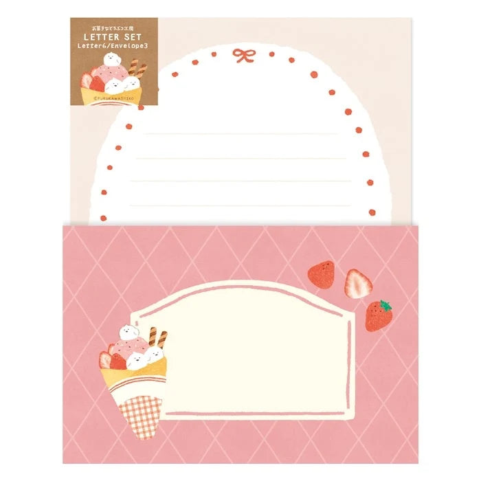 Furukawashiko Letter Set - Sweets Animal Workshop - Bird in Costume