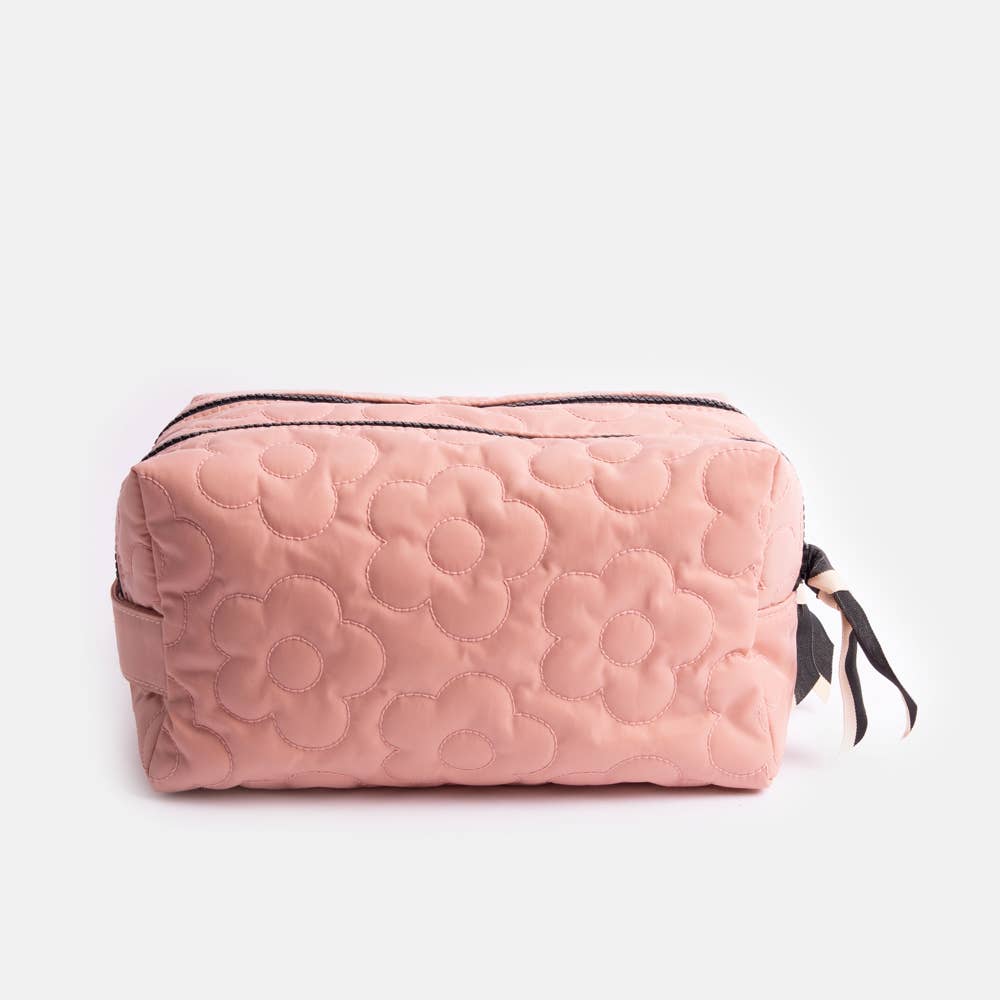 Caroline Gardner Large Pink Quilted Flower Bag