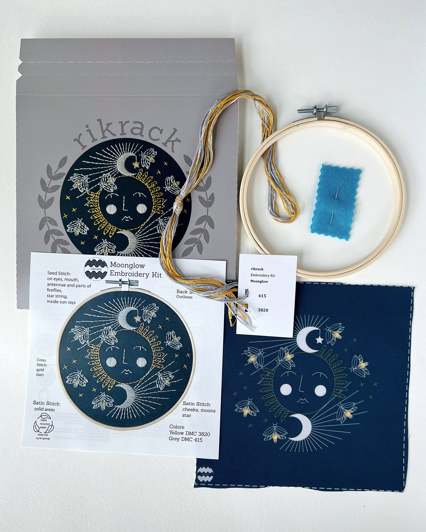 Rikrack - Reader Embroidery Kit