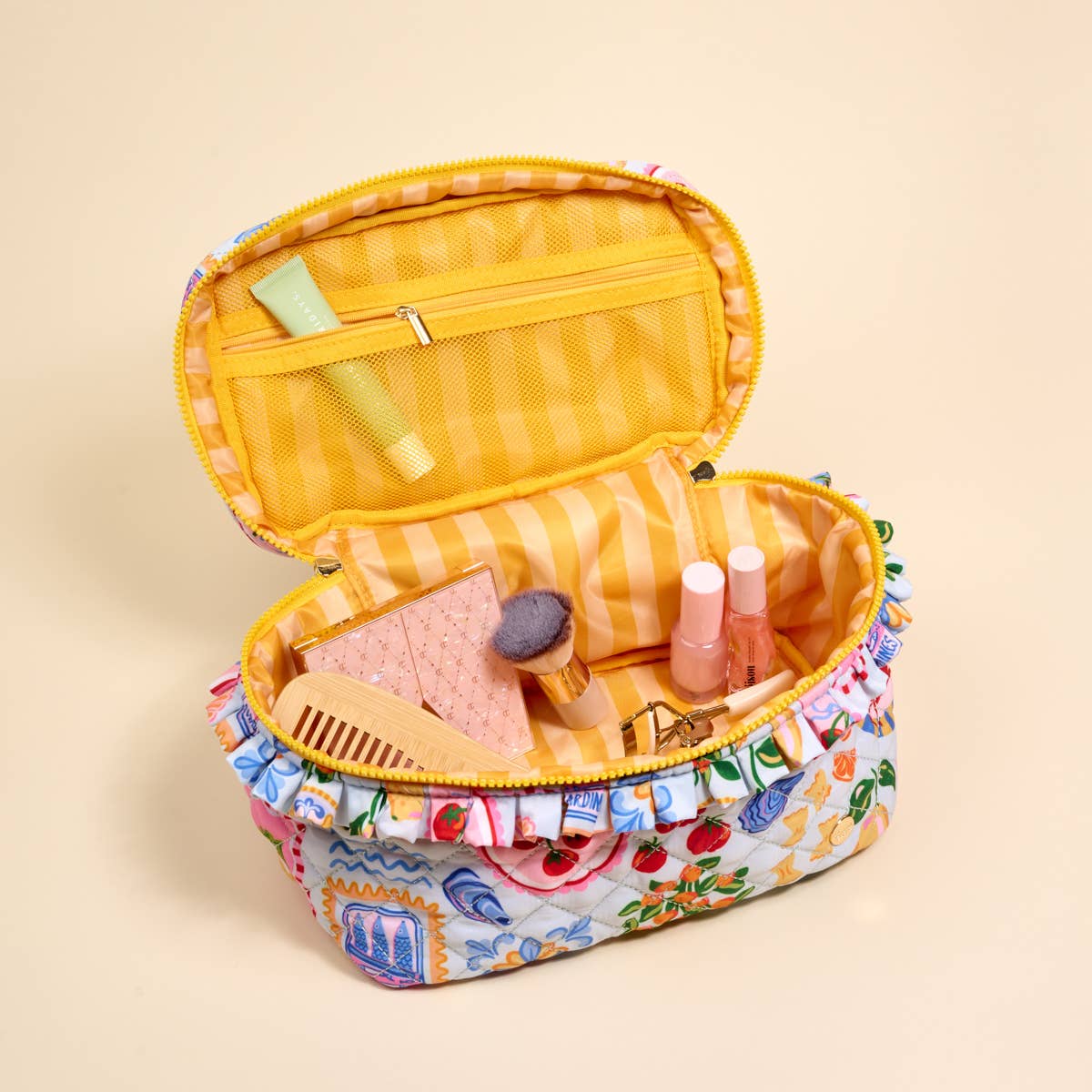 The Darling Effect - Glam & Go Quilted Cosmetic Bag - Ciao Bella