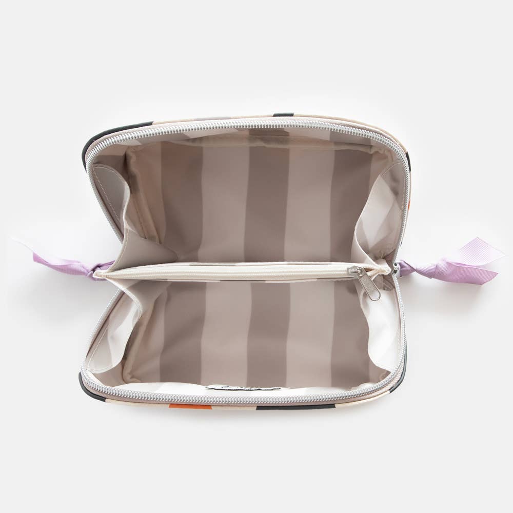 Caroline Gardner Multi Flower Charcoal Diagonal Bag