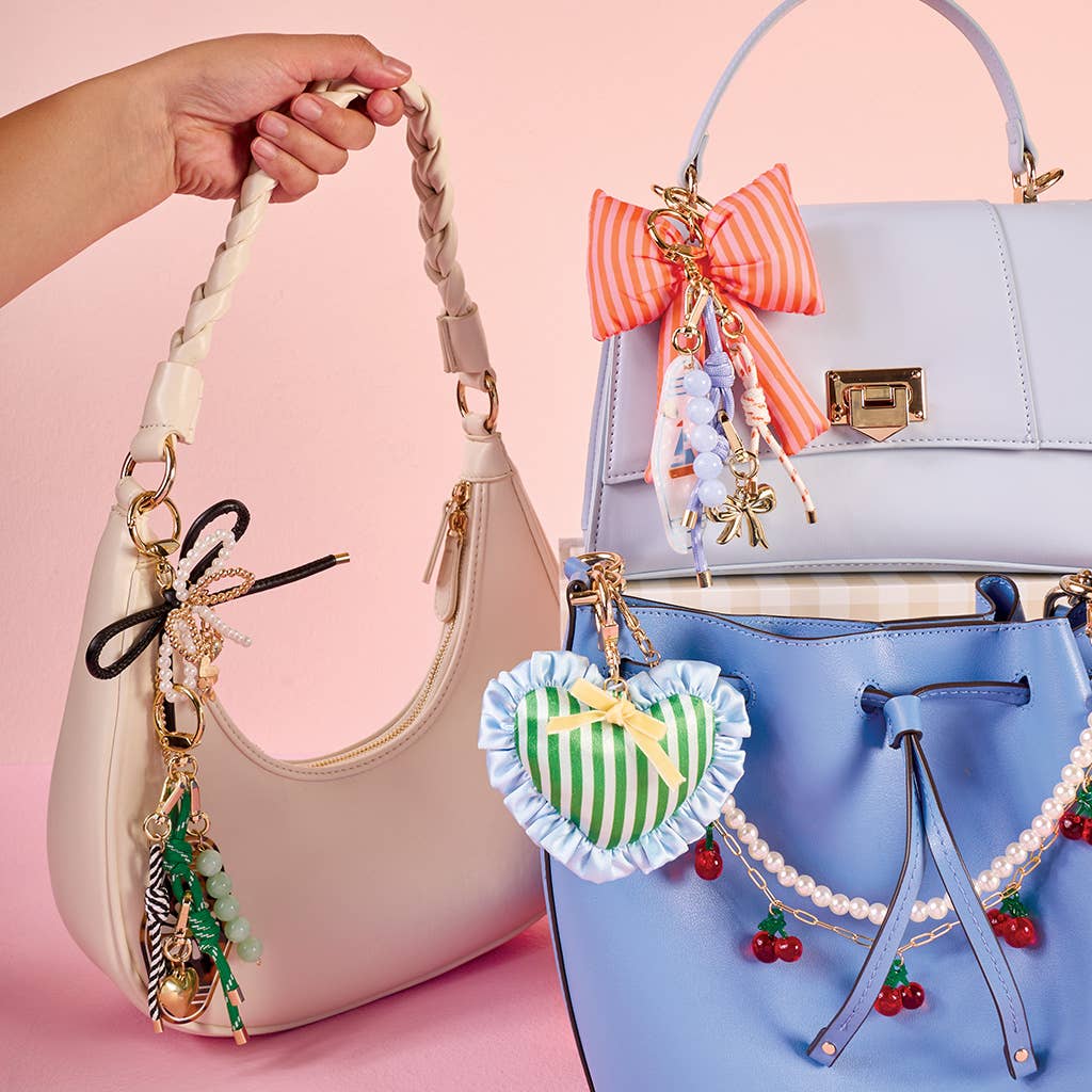 The Darling Effect - Layered Bows Bag Charm - Limoncello Love
