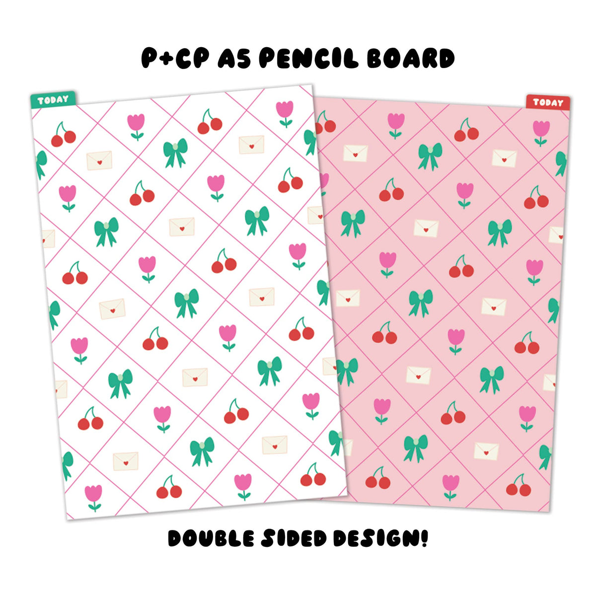 The Paper + Craft Pantry - A5 Planner Pencil Board: Coquette & Cute