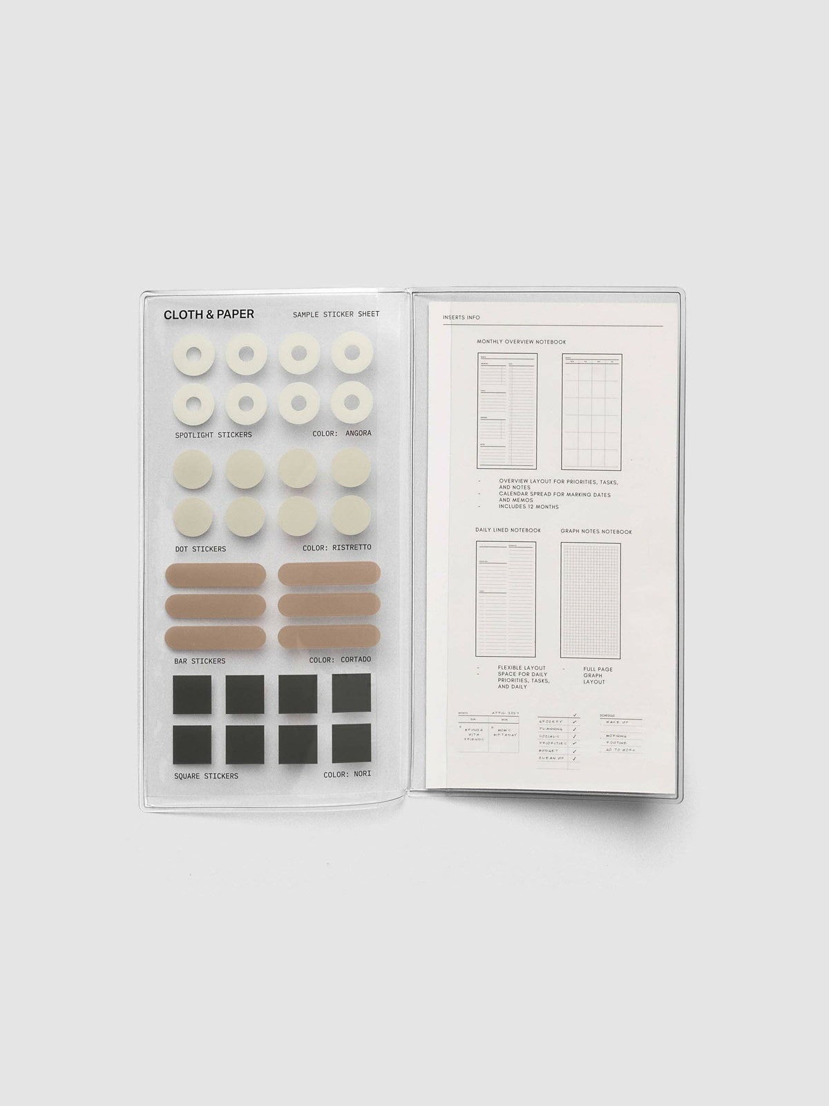 Cloth & Paper - FORMA Travel Notebook Set - Pocket Plus