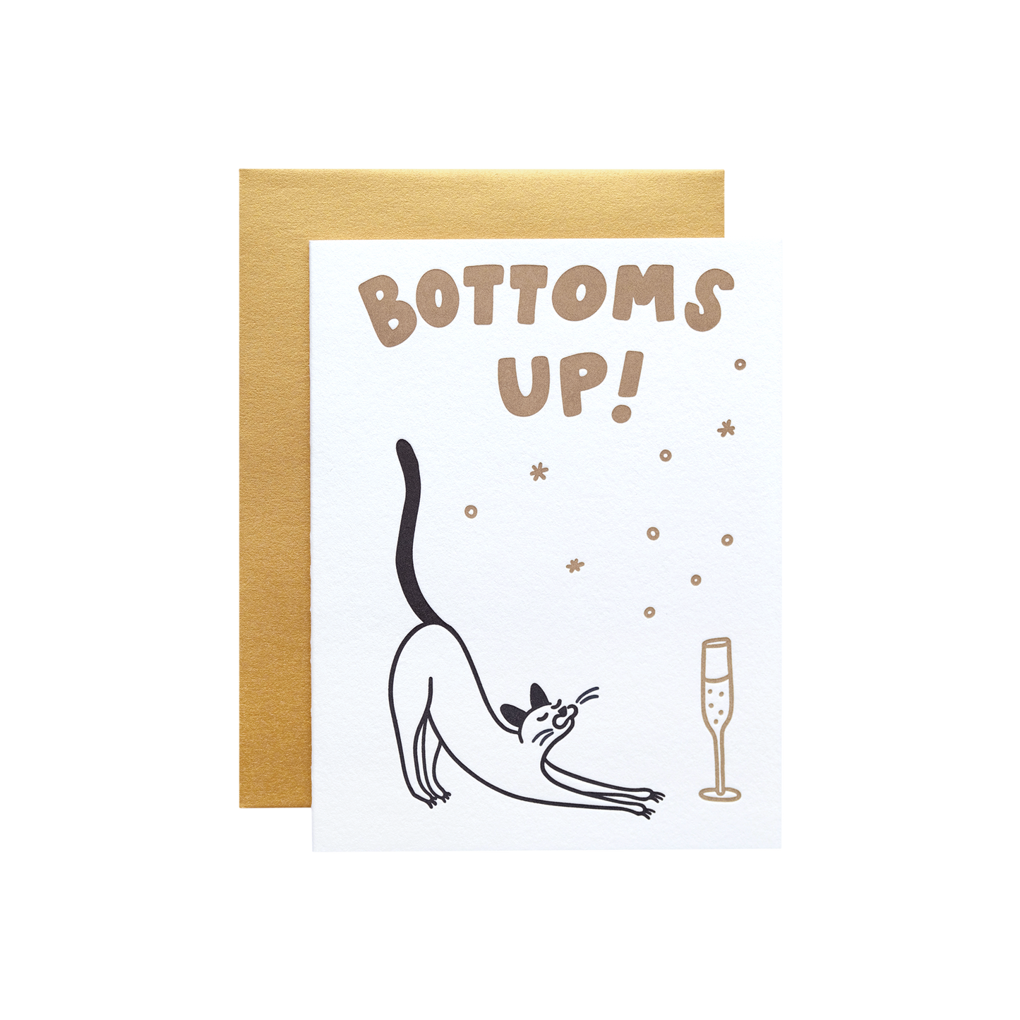 Celebration card. festive greeting card. Golden typo