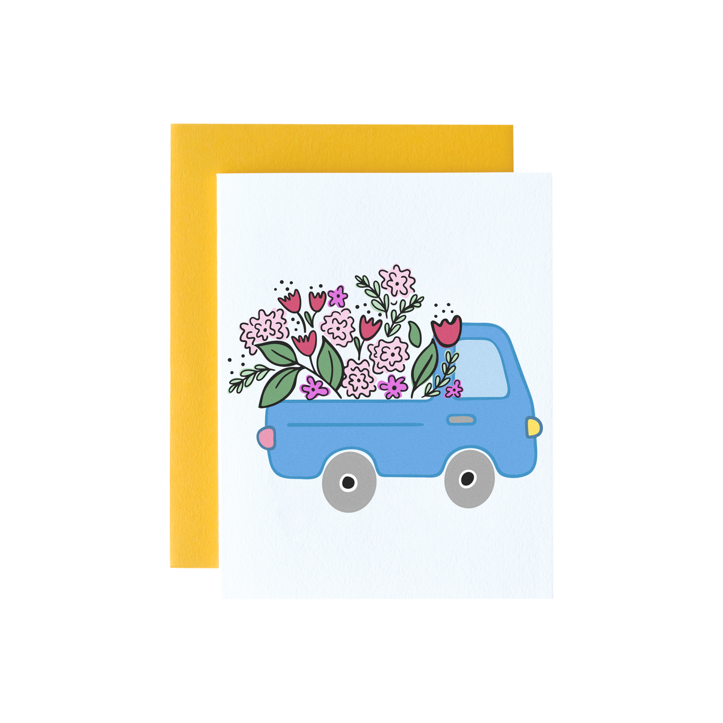 Flower Delivery Truck Card