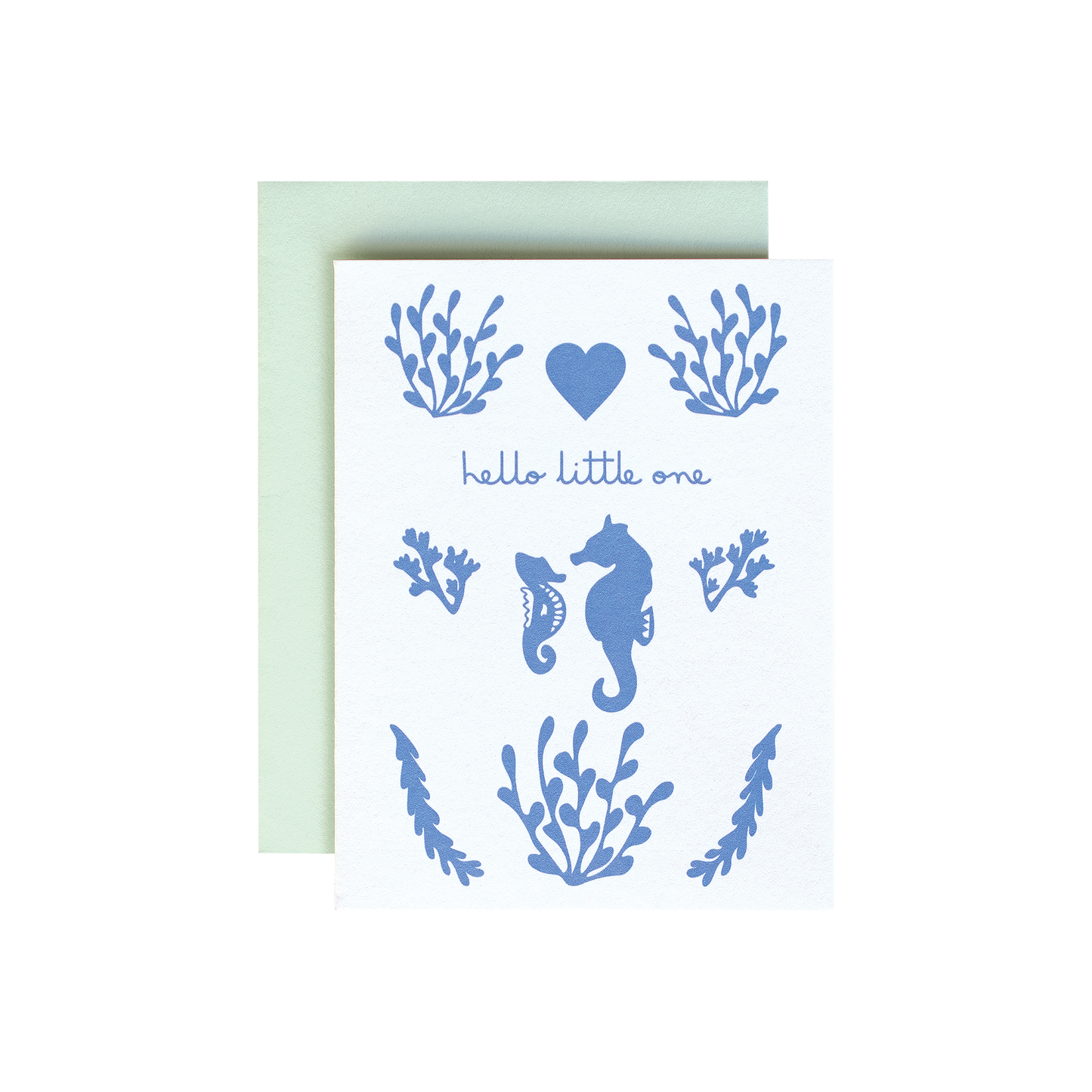 Cute greeting card hello little one, Birth card gift