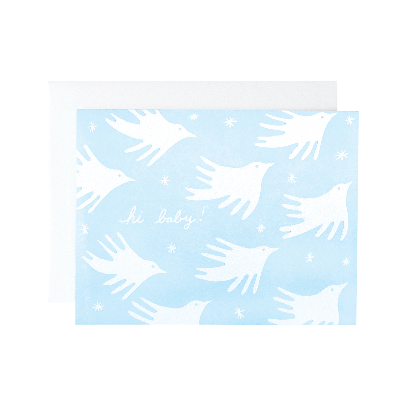 Cloud cute greeting card. Birth card gift idea