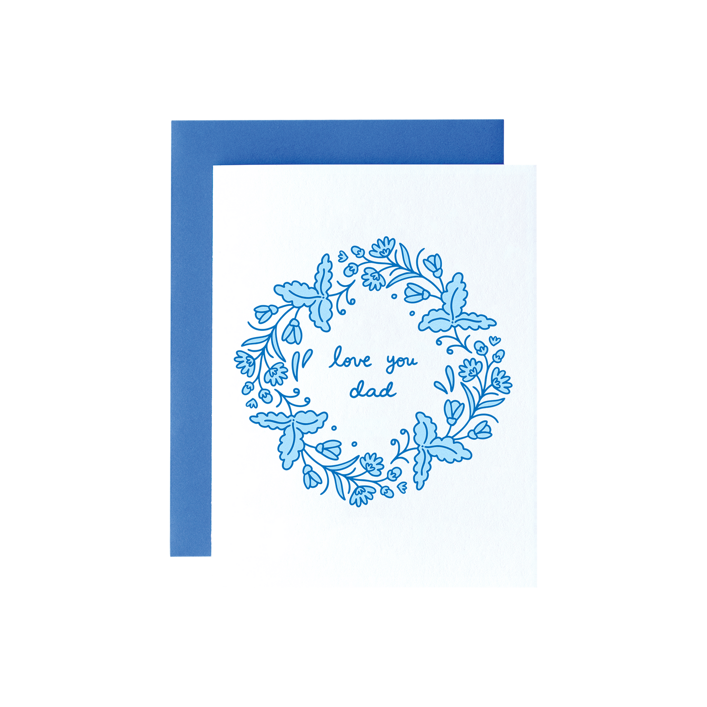 Love You Dad Florals Card
