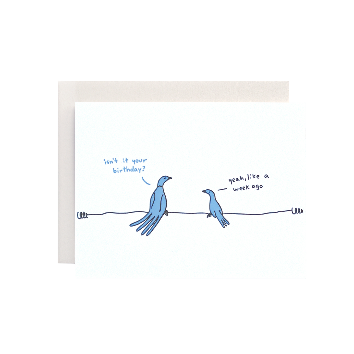 Late birthday card. Fun greeting card idea