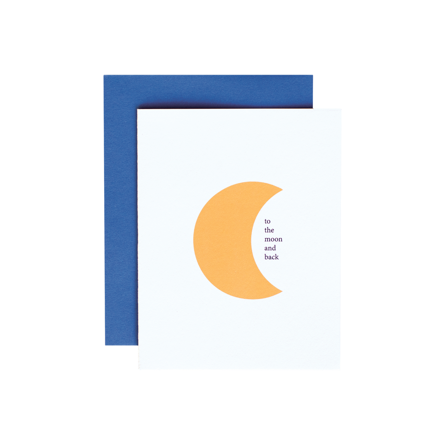 Cute greeting card for love letters. To the moon and back