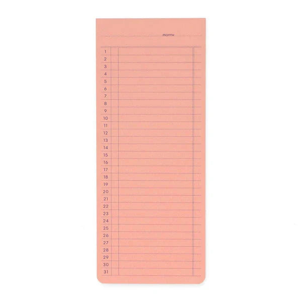 Penco Monthly Sticky Memo Pad