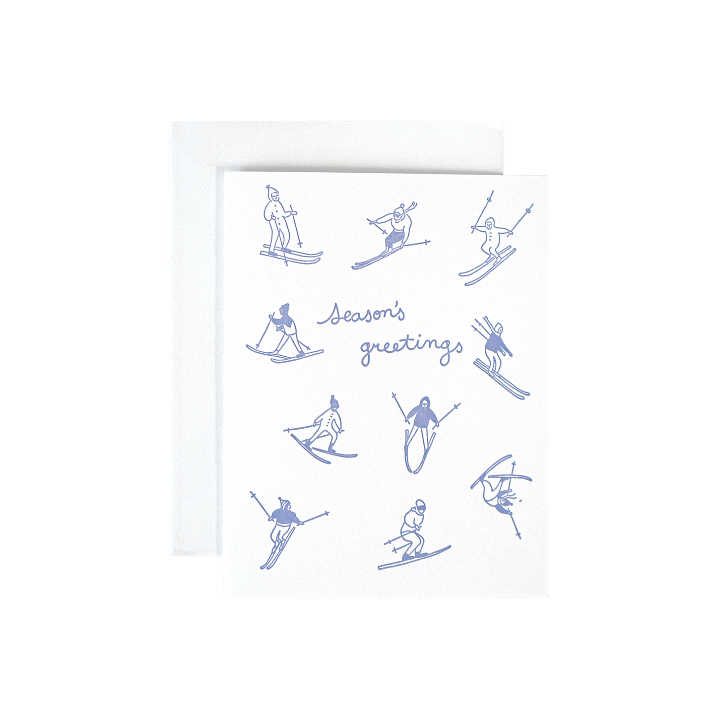 Season's Greetings Ski Resort Card