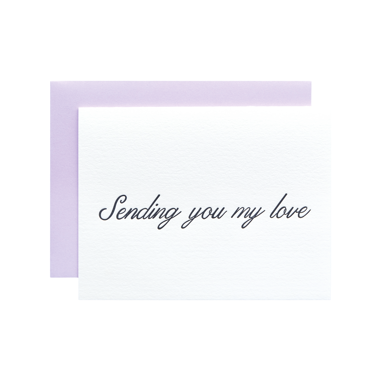 Love card high quality letterpressed typo card