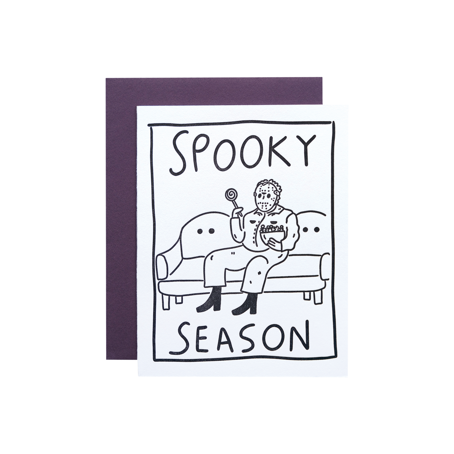 Halloween greeting card. Holiday card high quality paper card.