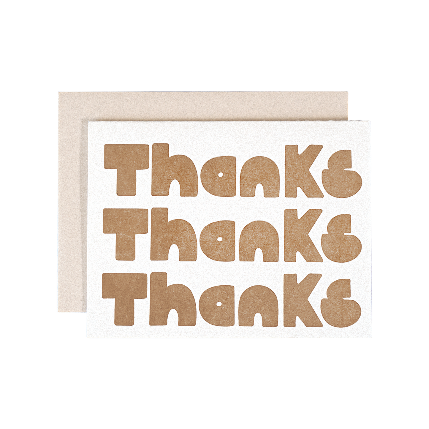Thanks Thanks Thanks Card