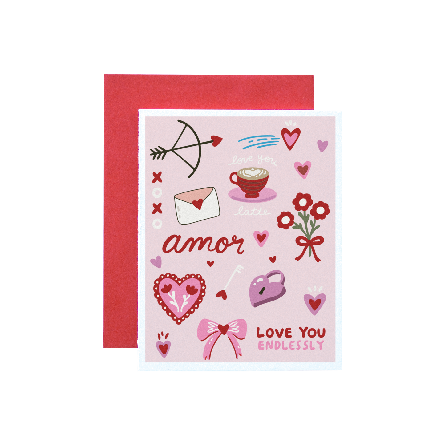 Valentine Icons Greeting Card