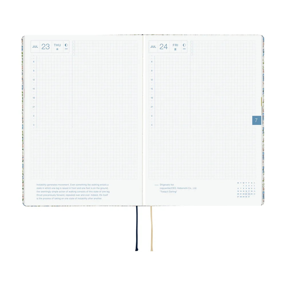 Hobonichi Techo 2026 HON - A5 Liberty Fabrics: Sasha Kiora