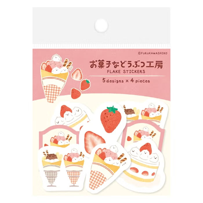 Furukawashiko Washi Flake Stickers - Bird In Costume