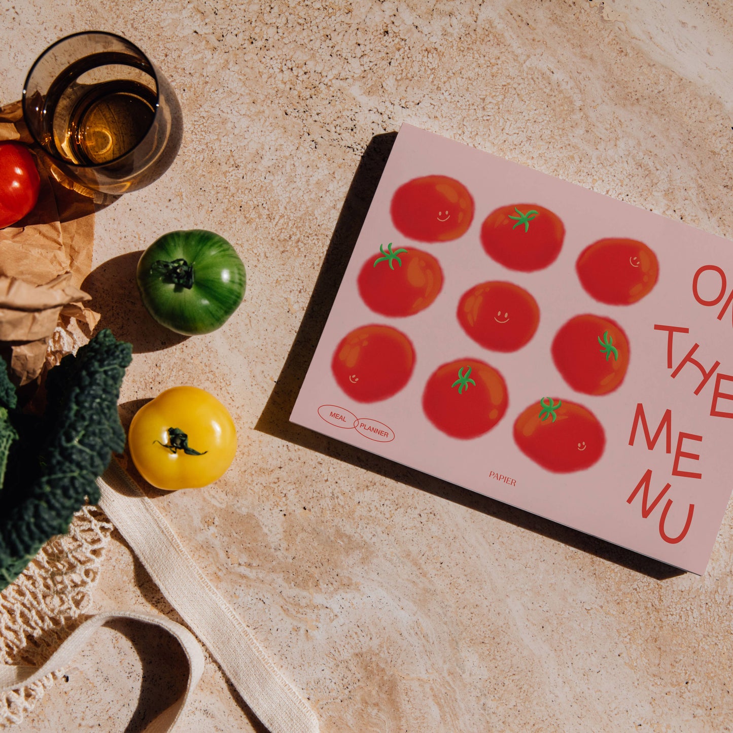 Papier - Undated Weekly Meal Planner & Grocery List - Tomatoes