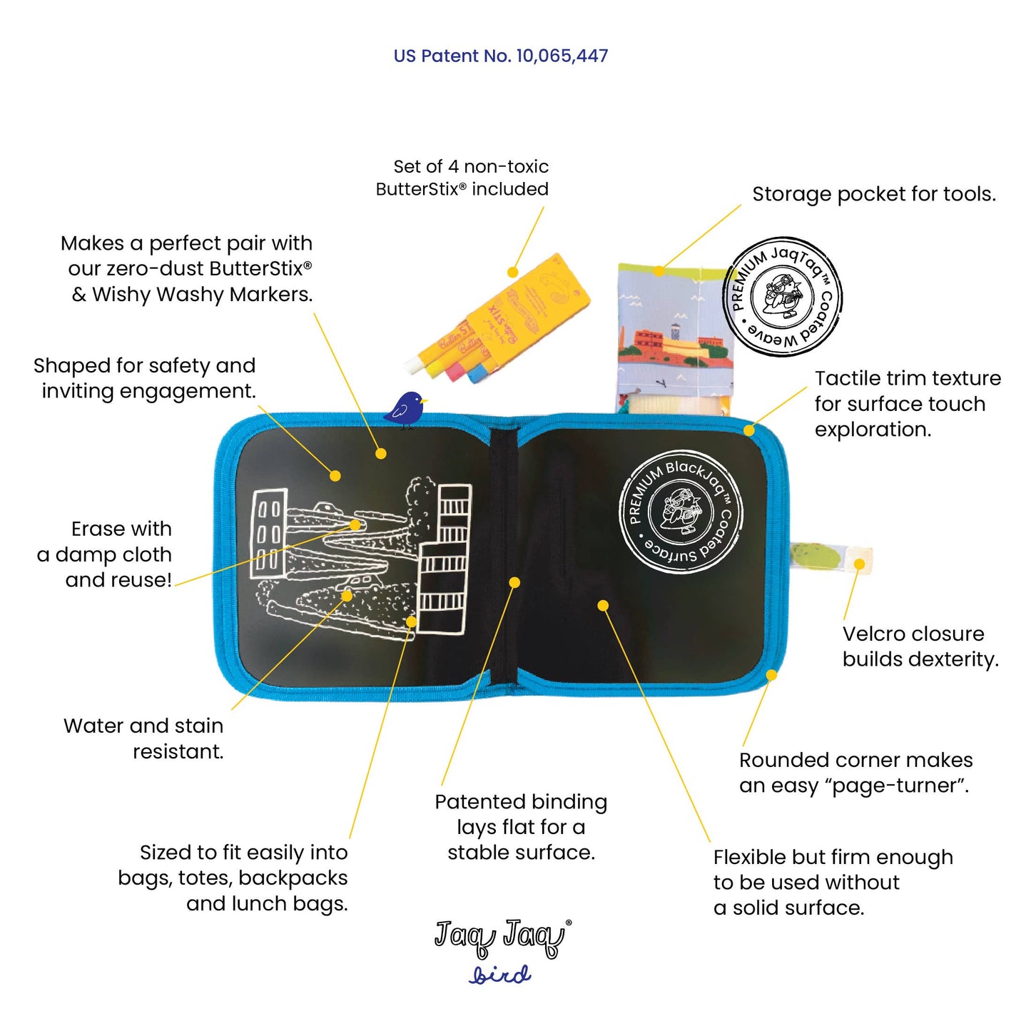 Jaq Jaq Bird - Mermaids Activity Dry Erase Book