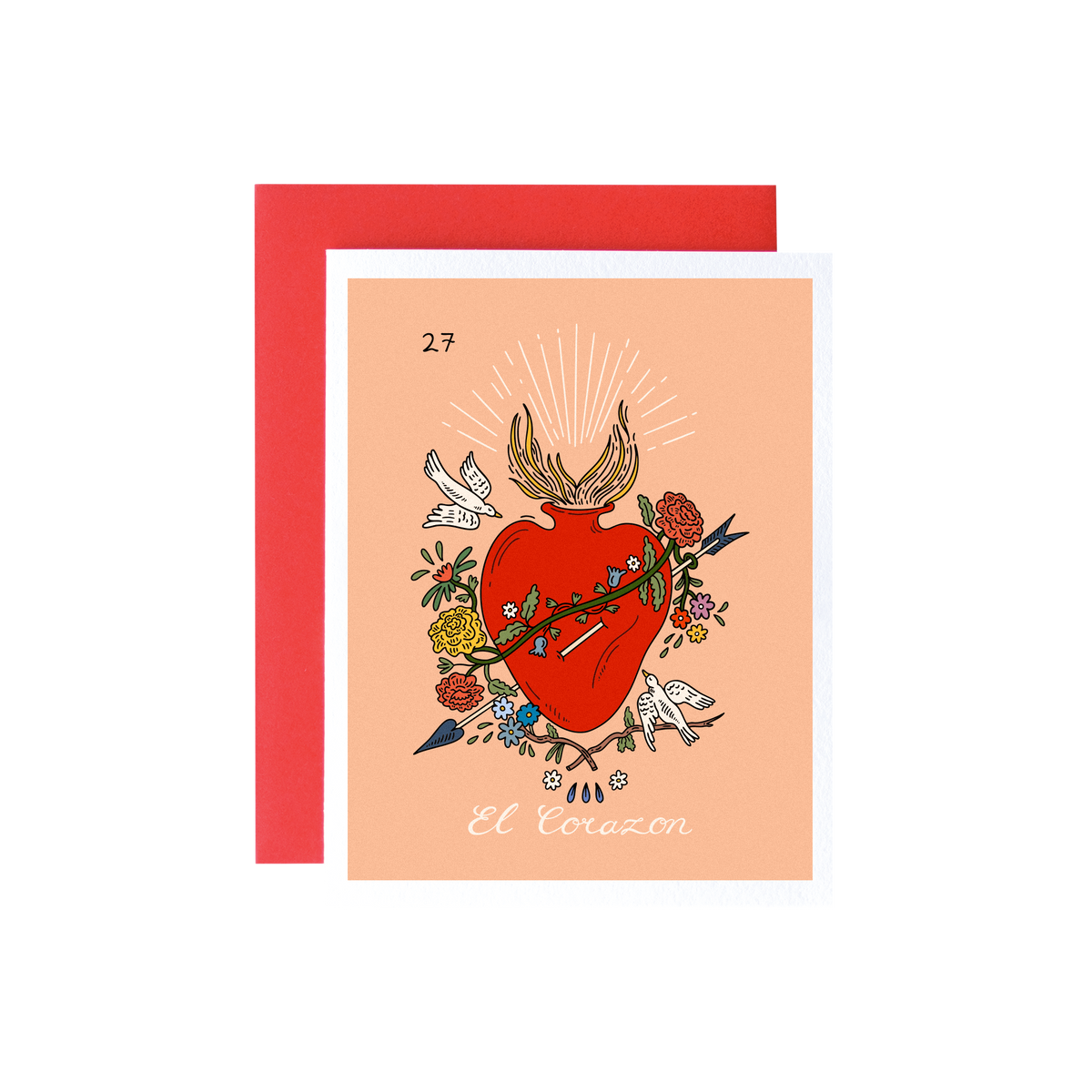 Corazon Loteria Card