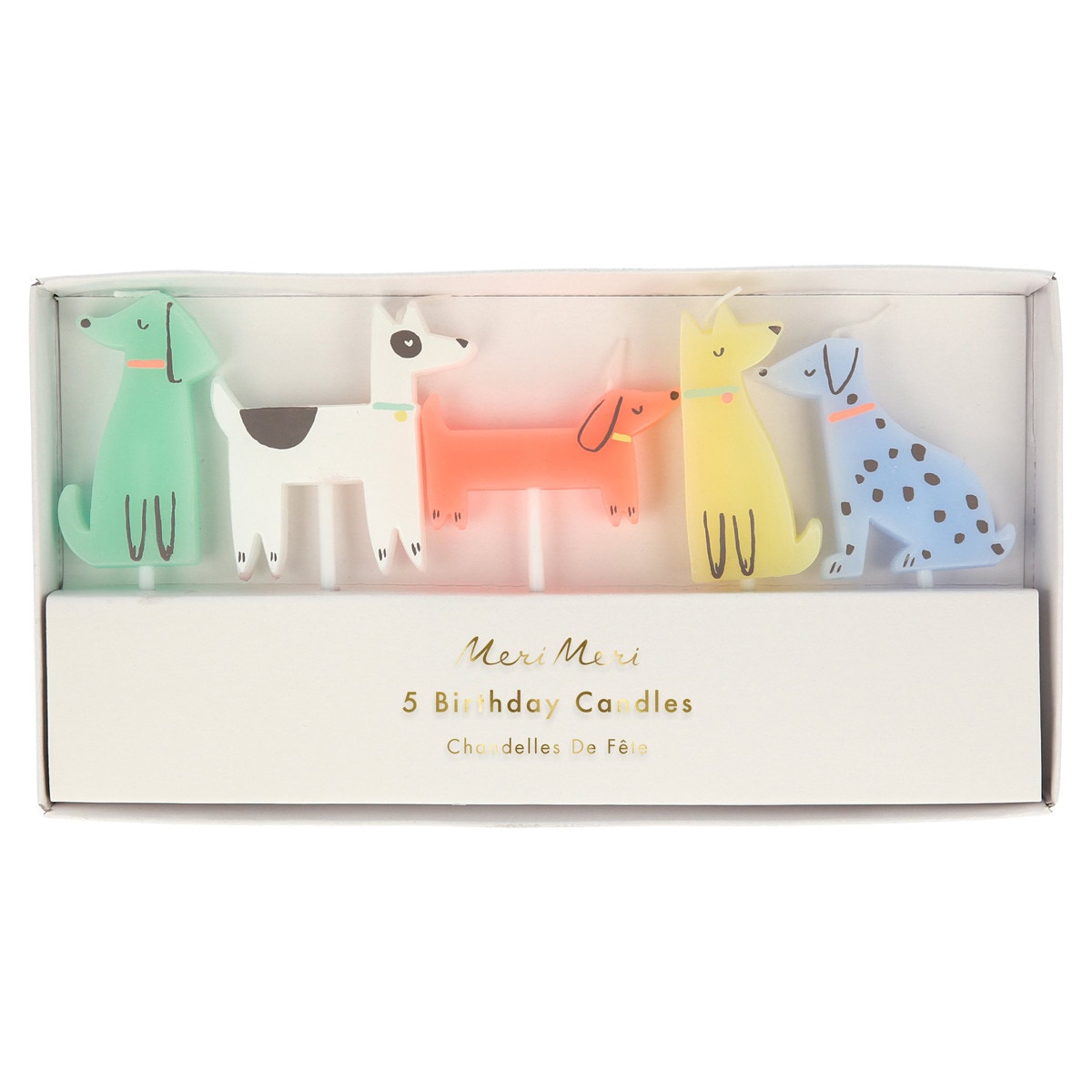 Meri Meri Dog Candles - Set of 5