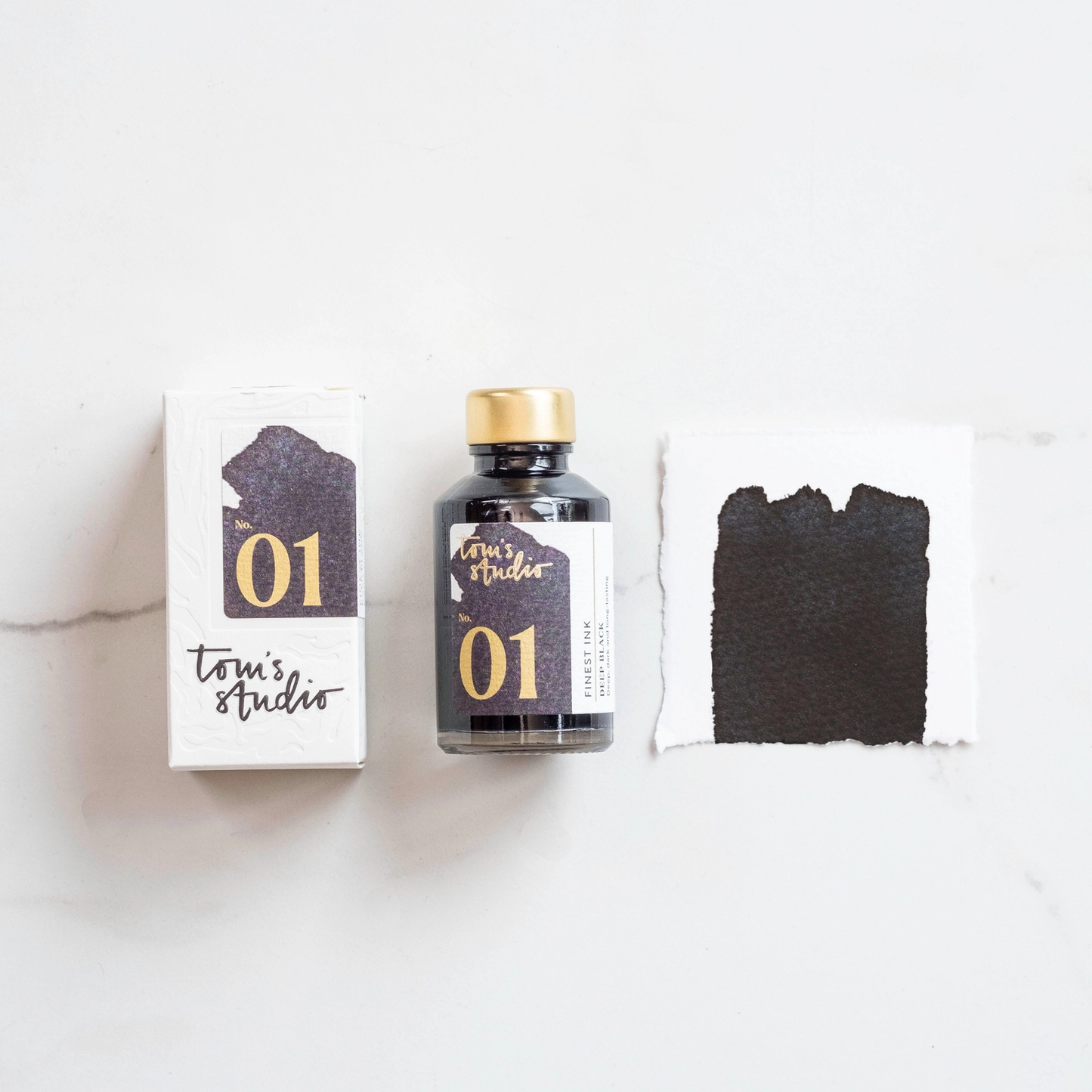 Tom's Studio - Fountain Pen Ink - No. 01 Deep Black