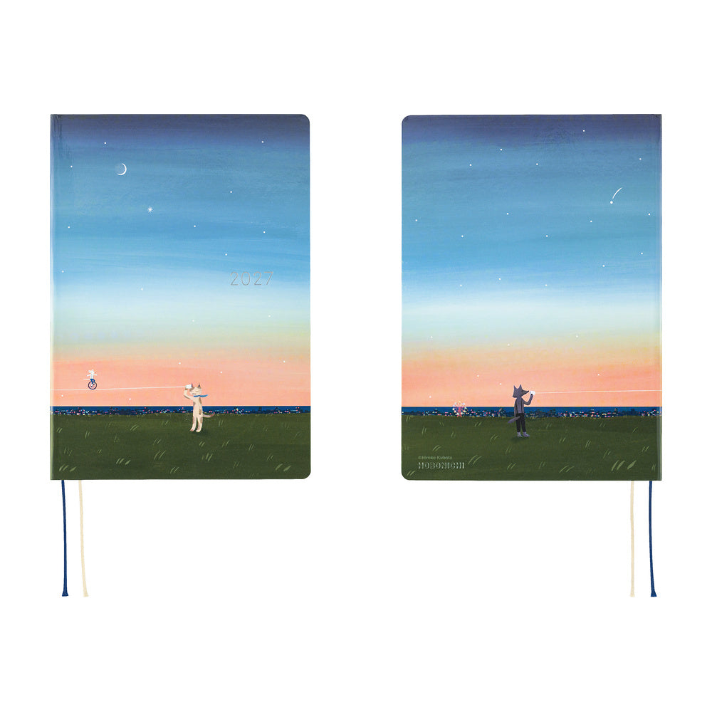 Hobonichi - Techo HON 2027 - A5 Hiroko Kubota: String Telephone Until the Moon is Full
