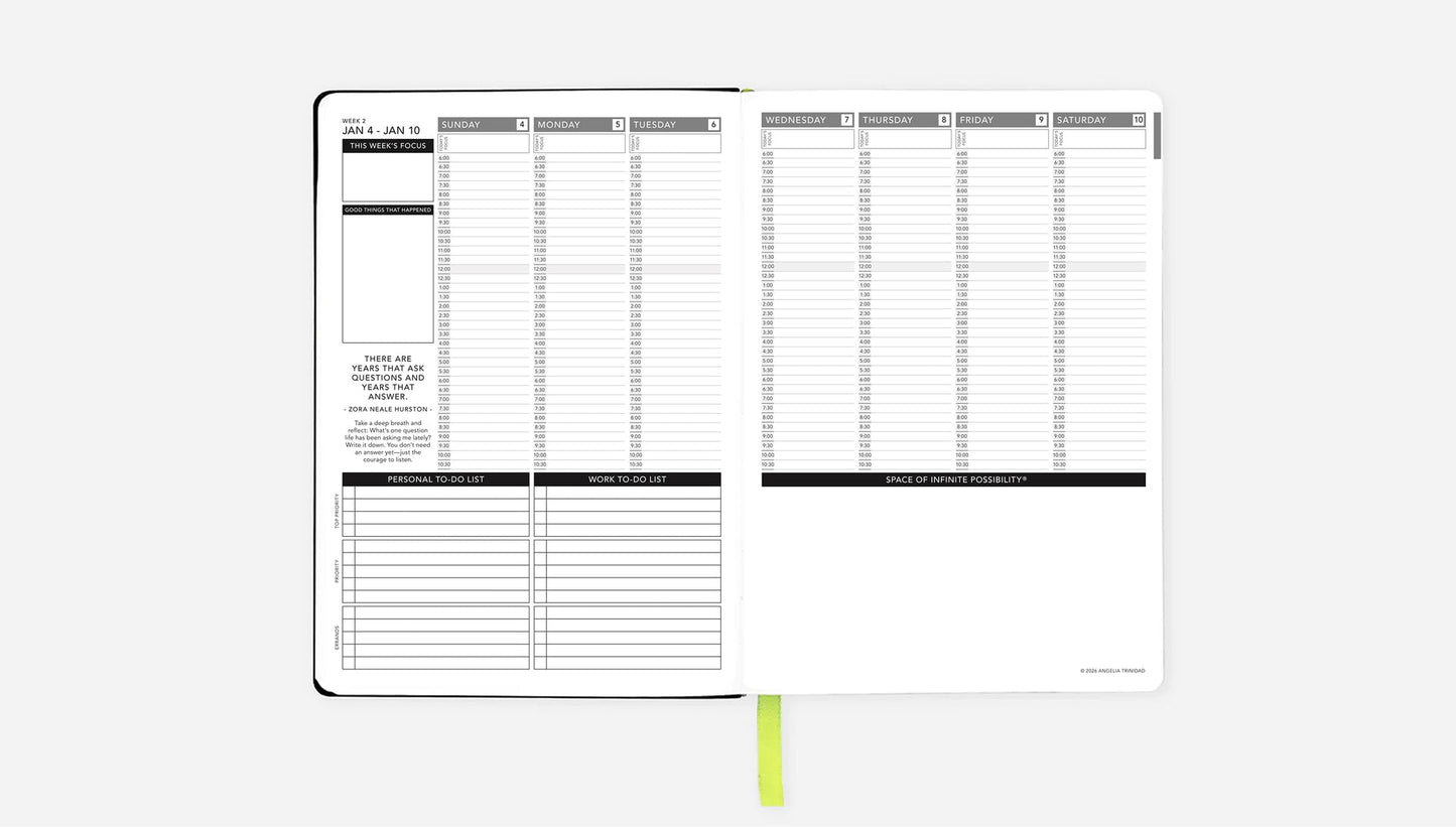 Passion Planner - 2026 Weekly Planner - Dusty Rose - Hardcover