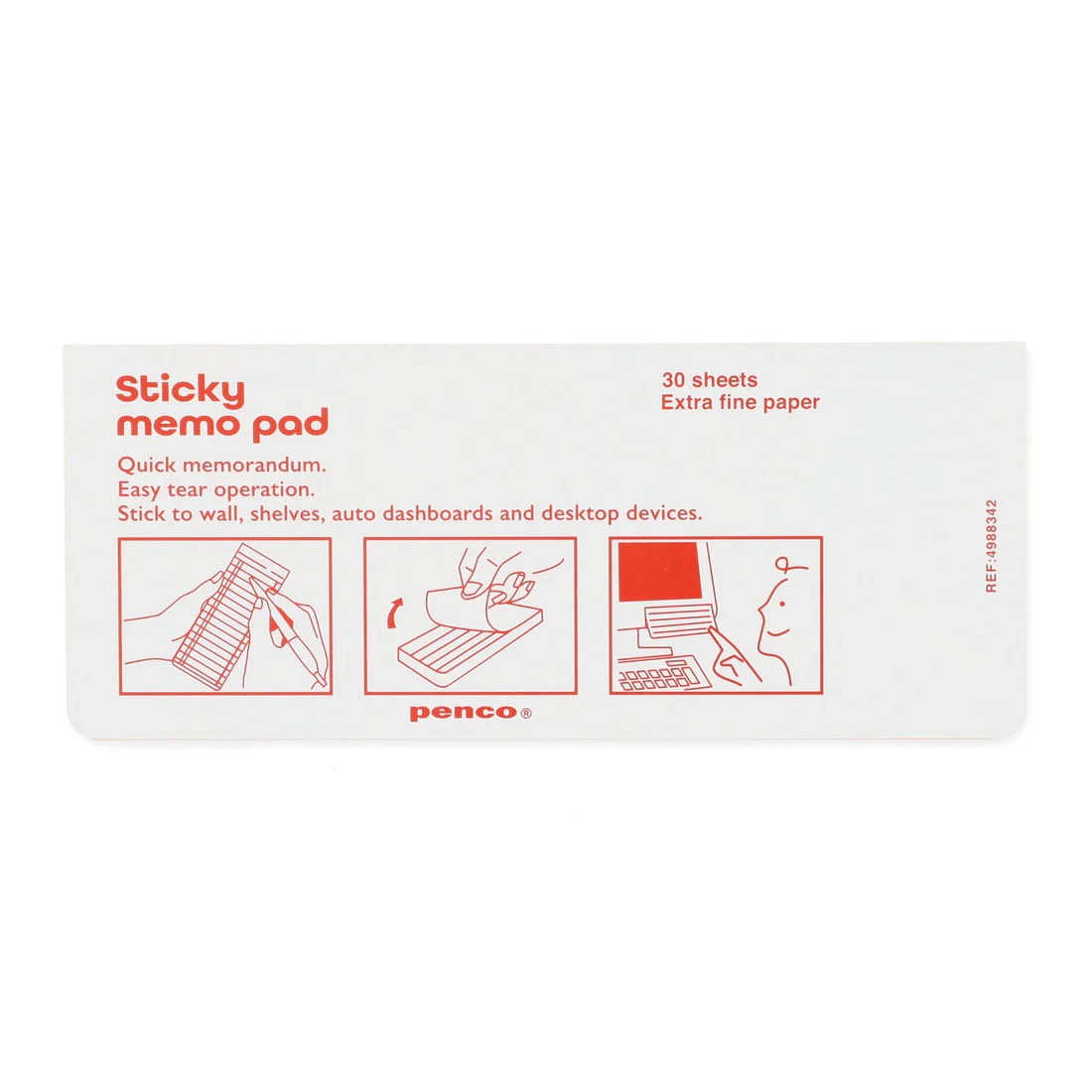 Penco Weekly Sticky Memo Pad
