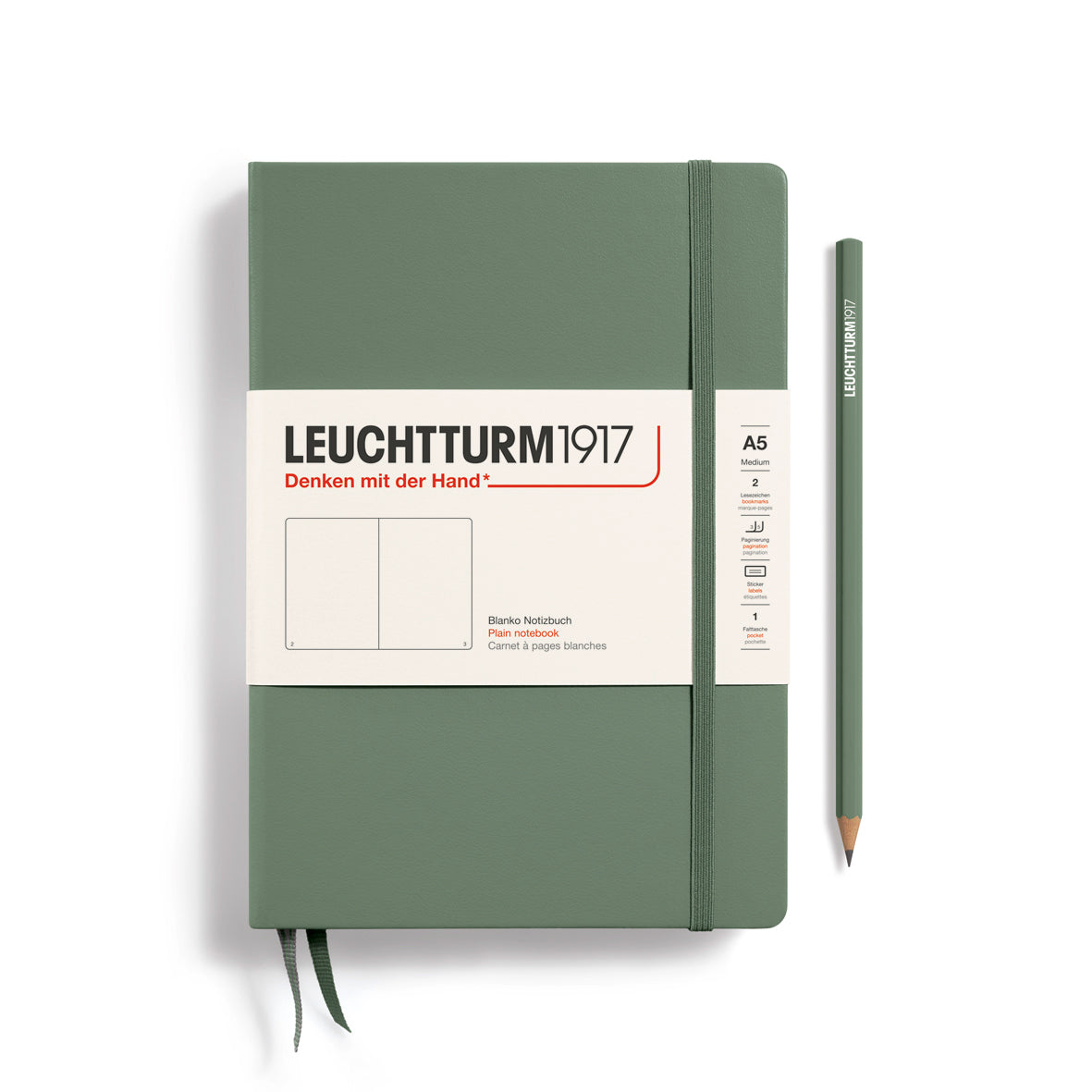 Leuchtturm1917 - A5 Medium Hardcover Blank Notebook