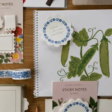 Botanica Paper Co. - Sticky Notes - Blue Roses