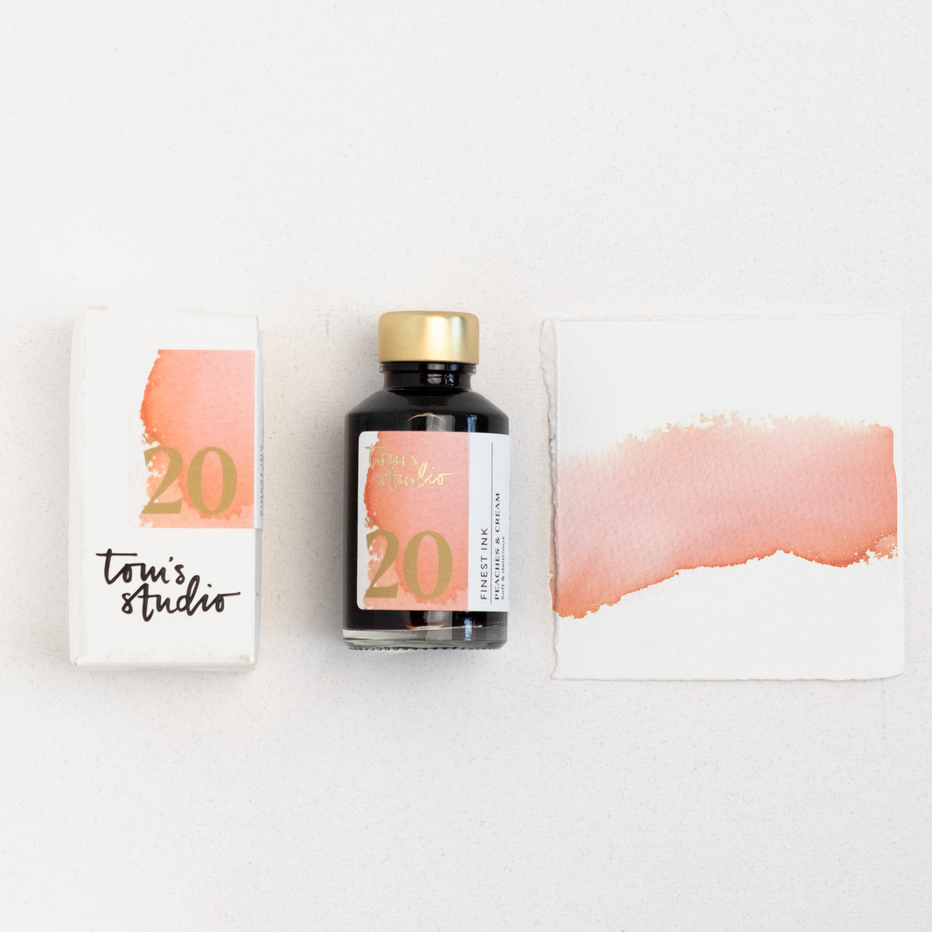 Tom's Studio - Fountain Pen Ink - 20 Peaches & Cream