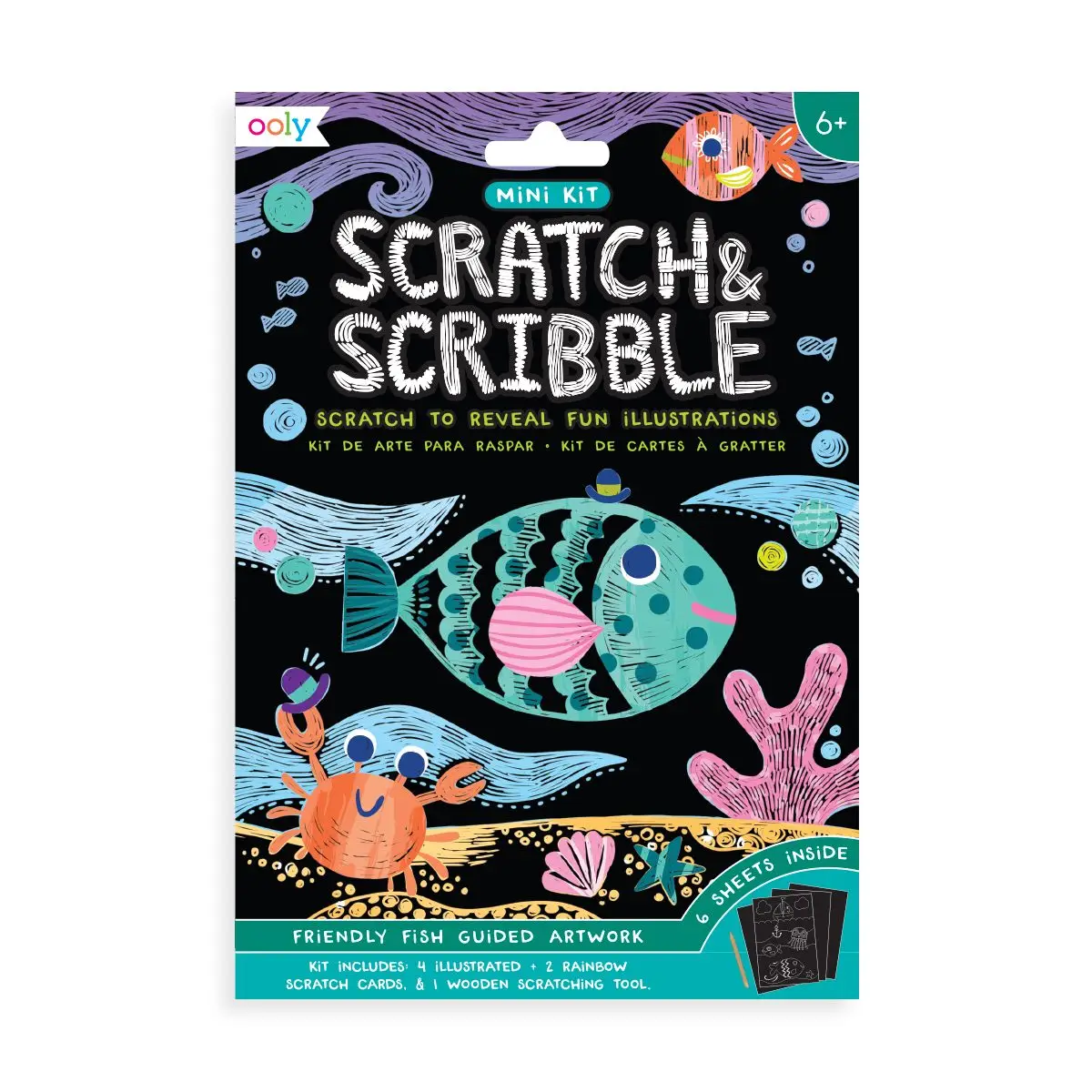 Ooly Mini Scratch & Scribble Art Kit