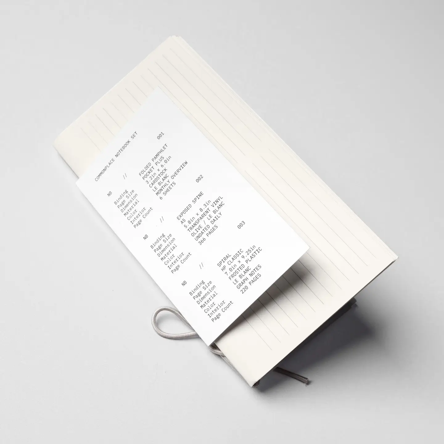 Cloth & Paper Commonplace Notebook Set