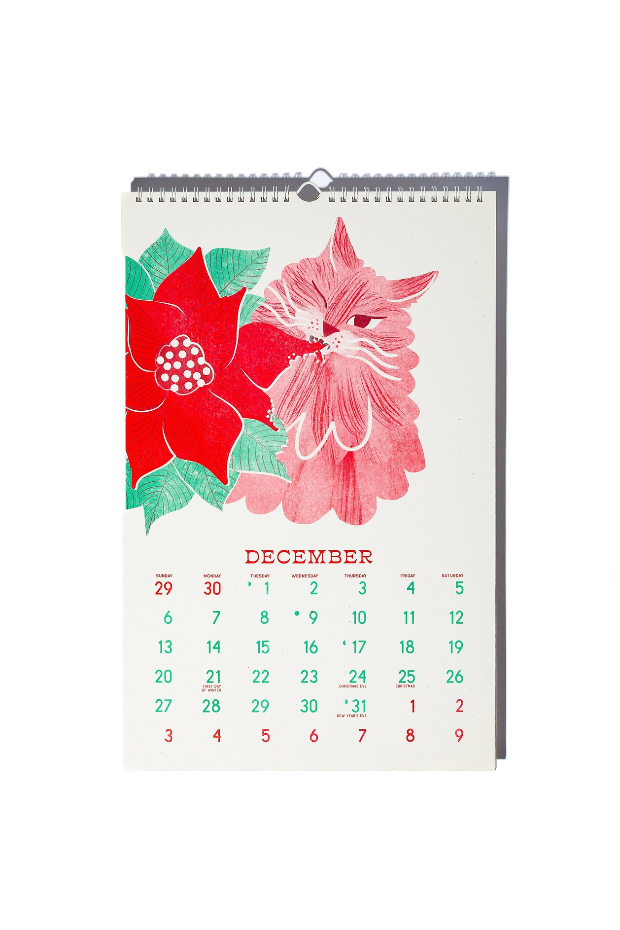 Bromstad Printing Co. Risograph Wall Calendar - Butterfly Days