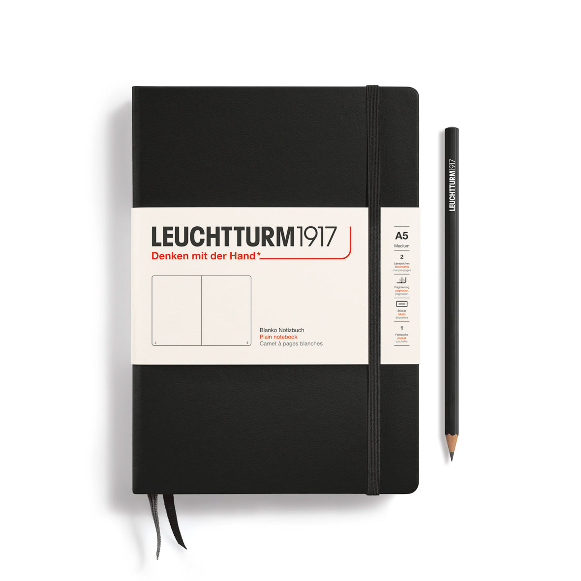 Leuchtturm1917 - A5 Medium Hardcover Blank Notebook