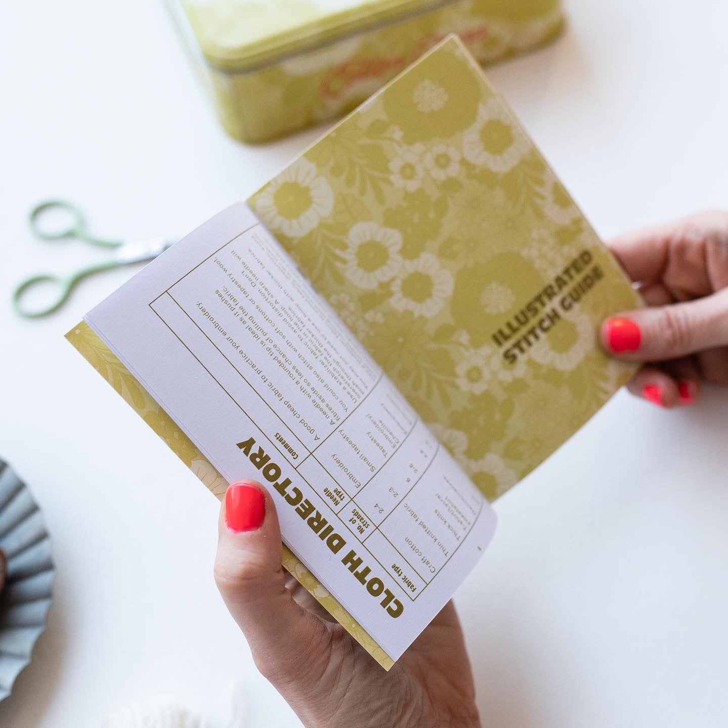 Cotton Clara Embroidery Starter Kit Sewing Tin