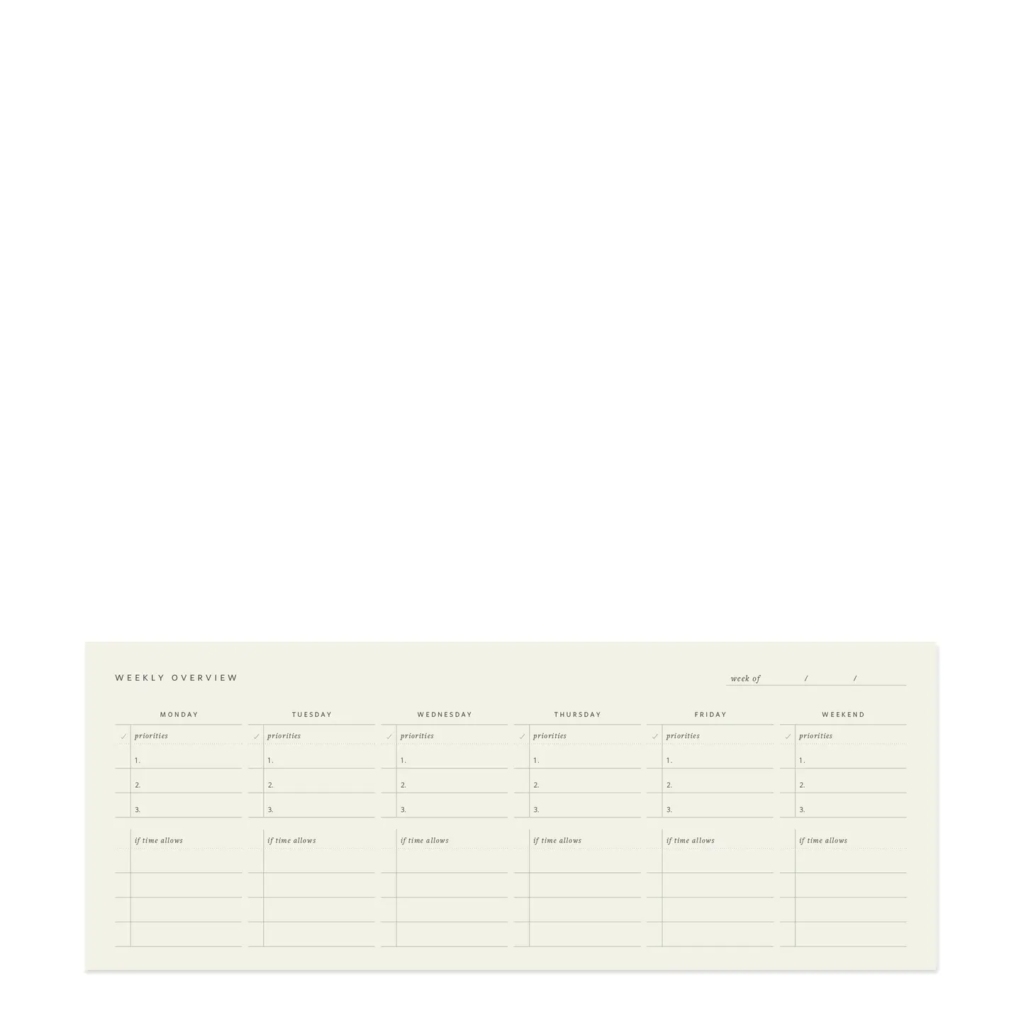 Ramona & Ruth - Weekly Keyboard Planner Deskpad