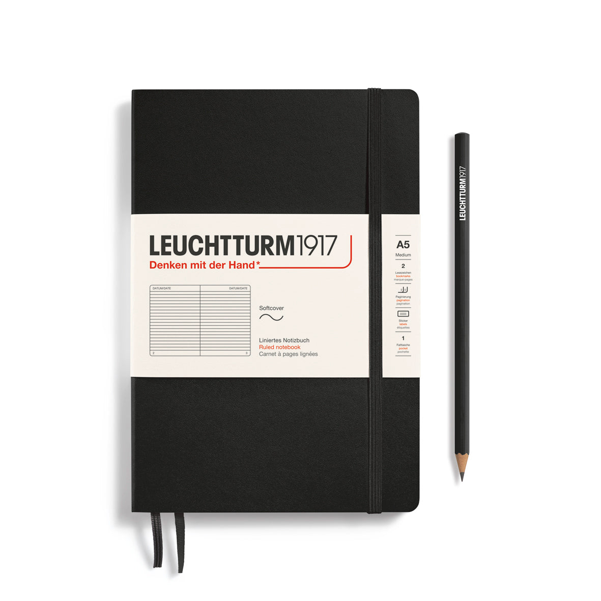Leuchtturm1917 - A5 Medium Softcover Ruled Notebook