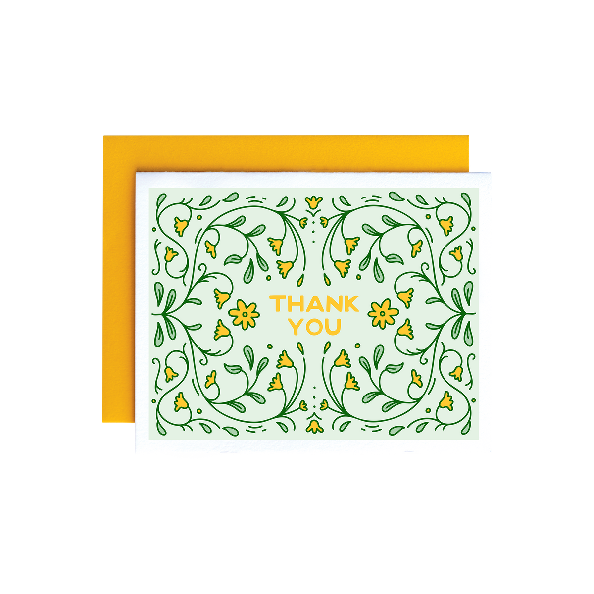 Thank You Vintage Florals Card
