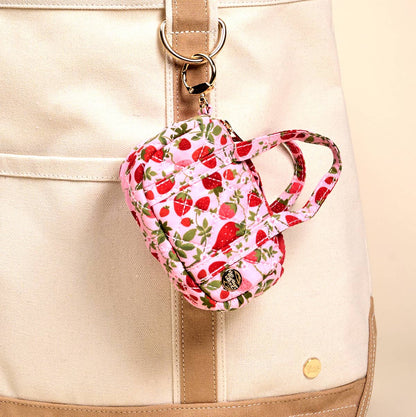 The Darling Effect - Itty Bitty Duffle Bag Charm - Strawberry Fields