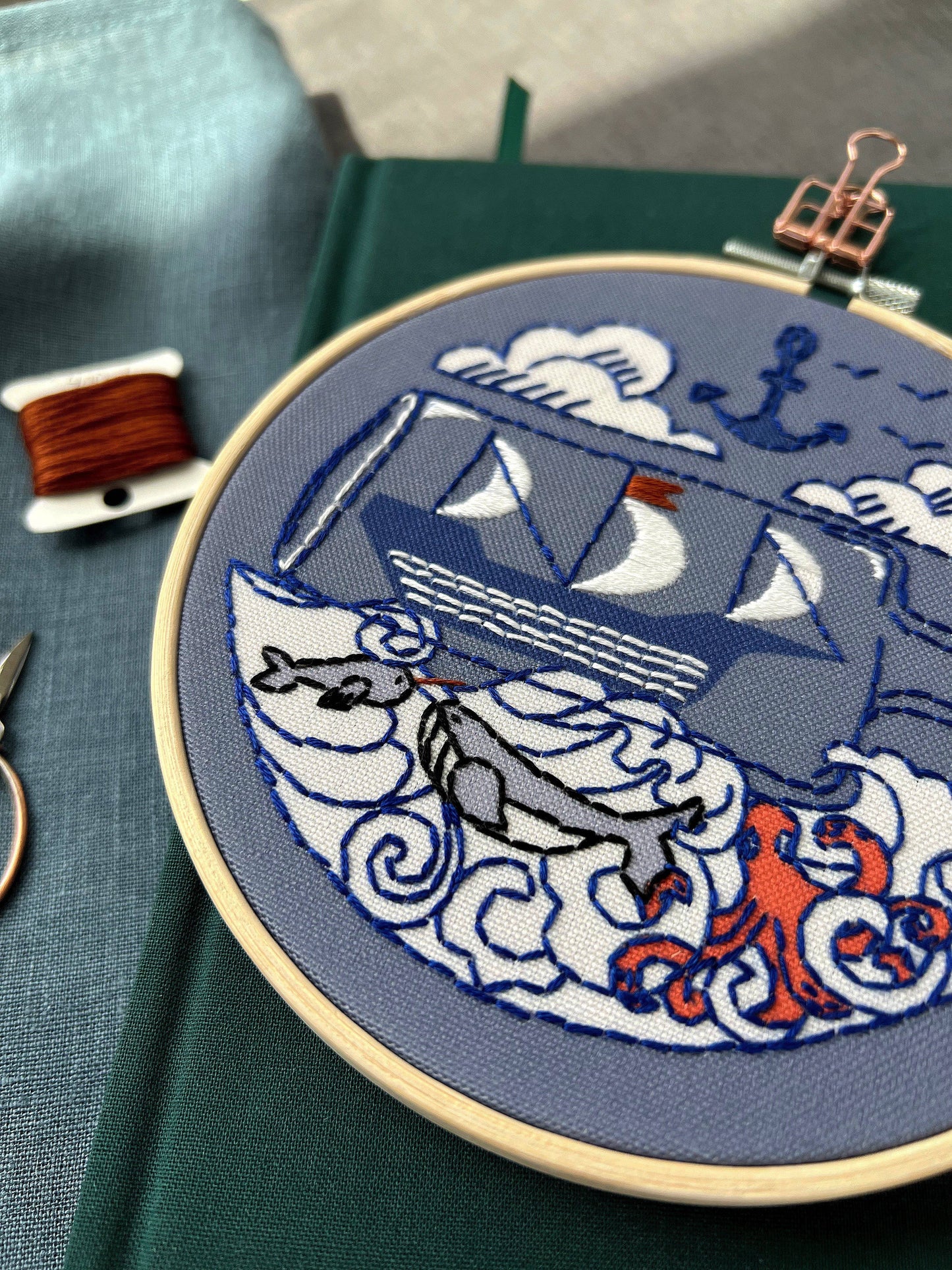 Rikrack - Ship Embroidery Kit