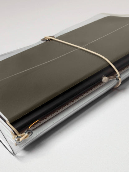 Cloth & Paper - Clear Vinyl Travel Notebook Cover - A5 Slim