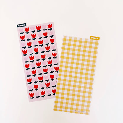 The Paper + Craft Pantry - Weeks Pencil Board: Tulips + Gingham