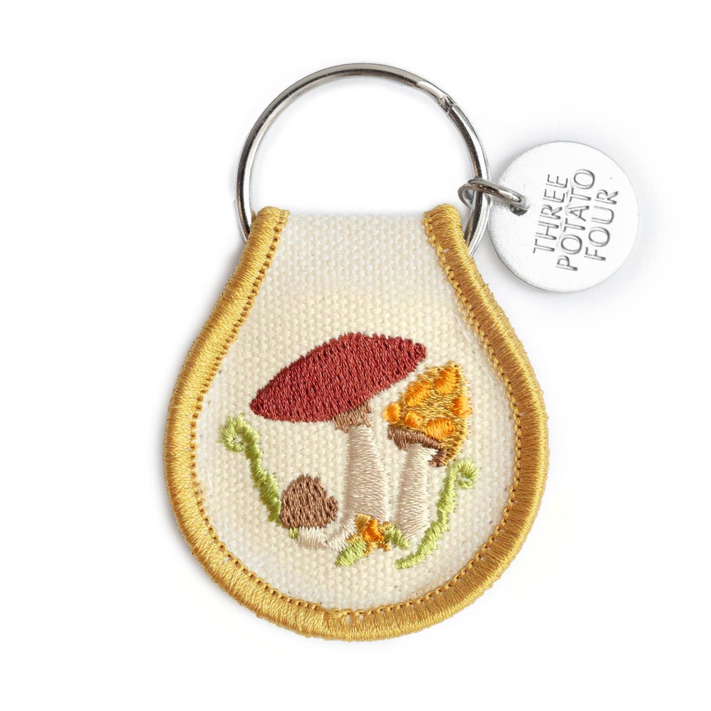 Three Potato Four - Patch Keychain - Mushroom Field
