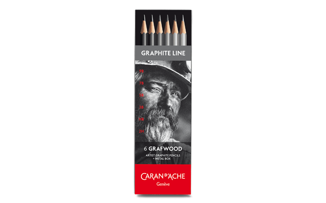 Caran d'Ache - Box of 6 Graphite Pencils