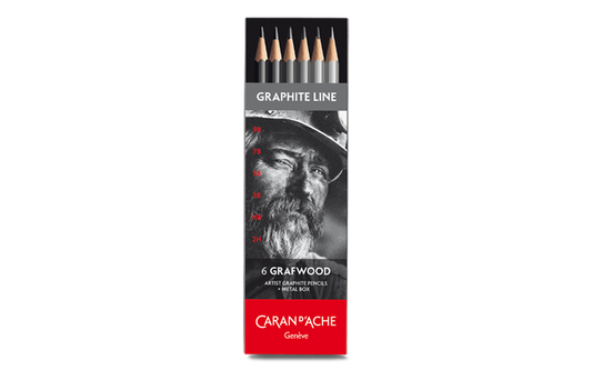Caran d'Ache - Box of 6 Graphite Pencils