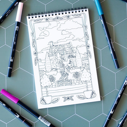 Antiquaria Coloring Book - Cottage Garden